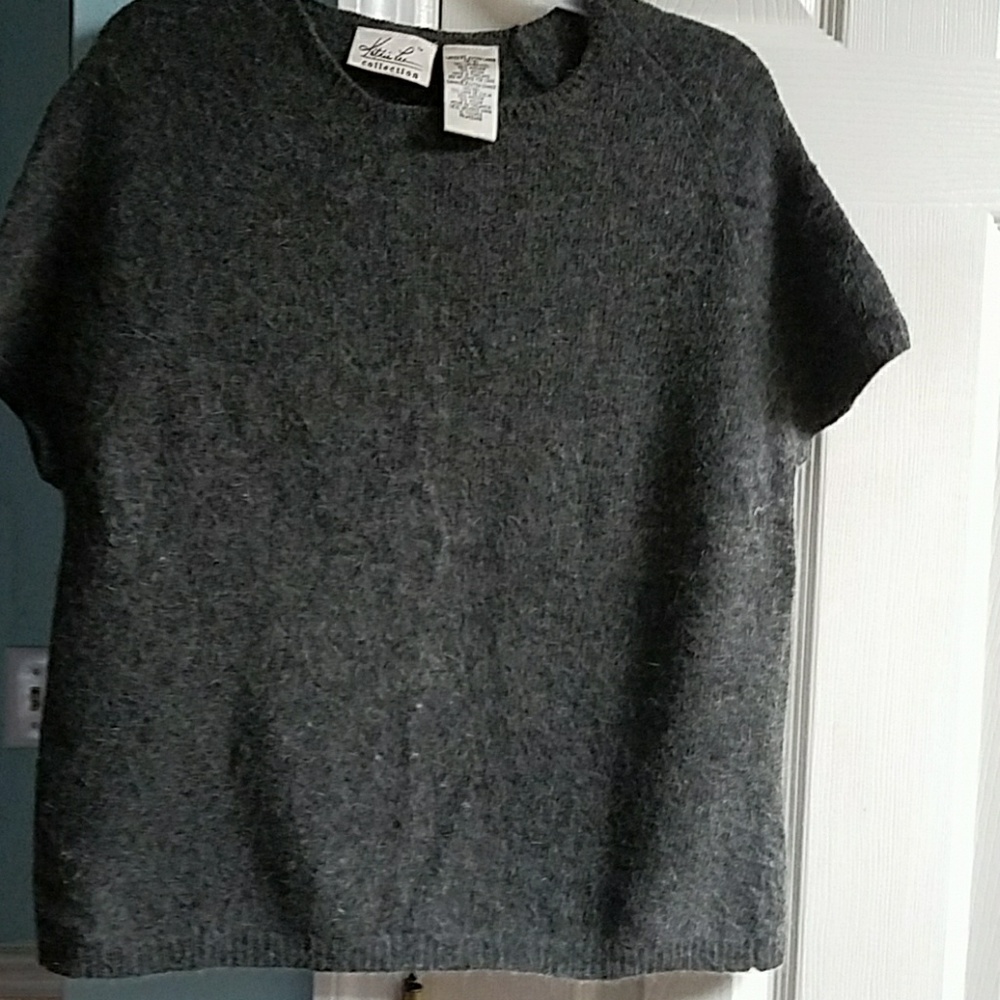 Wool short sleeve sweatrr